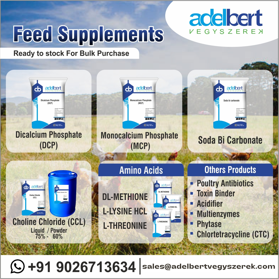 Manufacturer of Feed Grade Raw Materials - Livestock Feed Grade Supplements  Supplier - Poultry Feed Additives Wholesalers